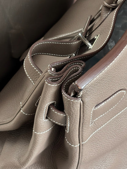 Hermes HAC 50 Etoupe Togo Leather Palladium SHW