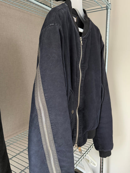 Dries Van Noten aw14 og moleskin back zip jacket