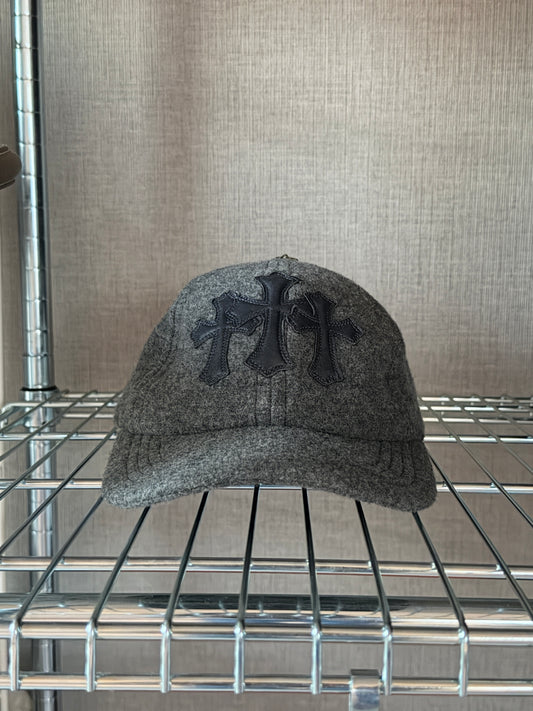 Chrome Hearts wool cemetery cross patches hat