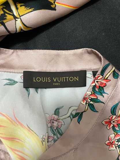 Louis Vuitton SS16 Birds of Paradise Phoenix Satin Silk Pajama Shirt