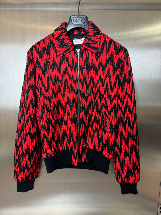 Saint Laurent Aw16 zac zag Lighting Jacket