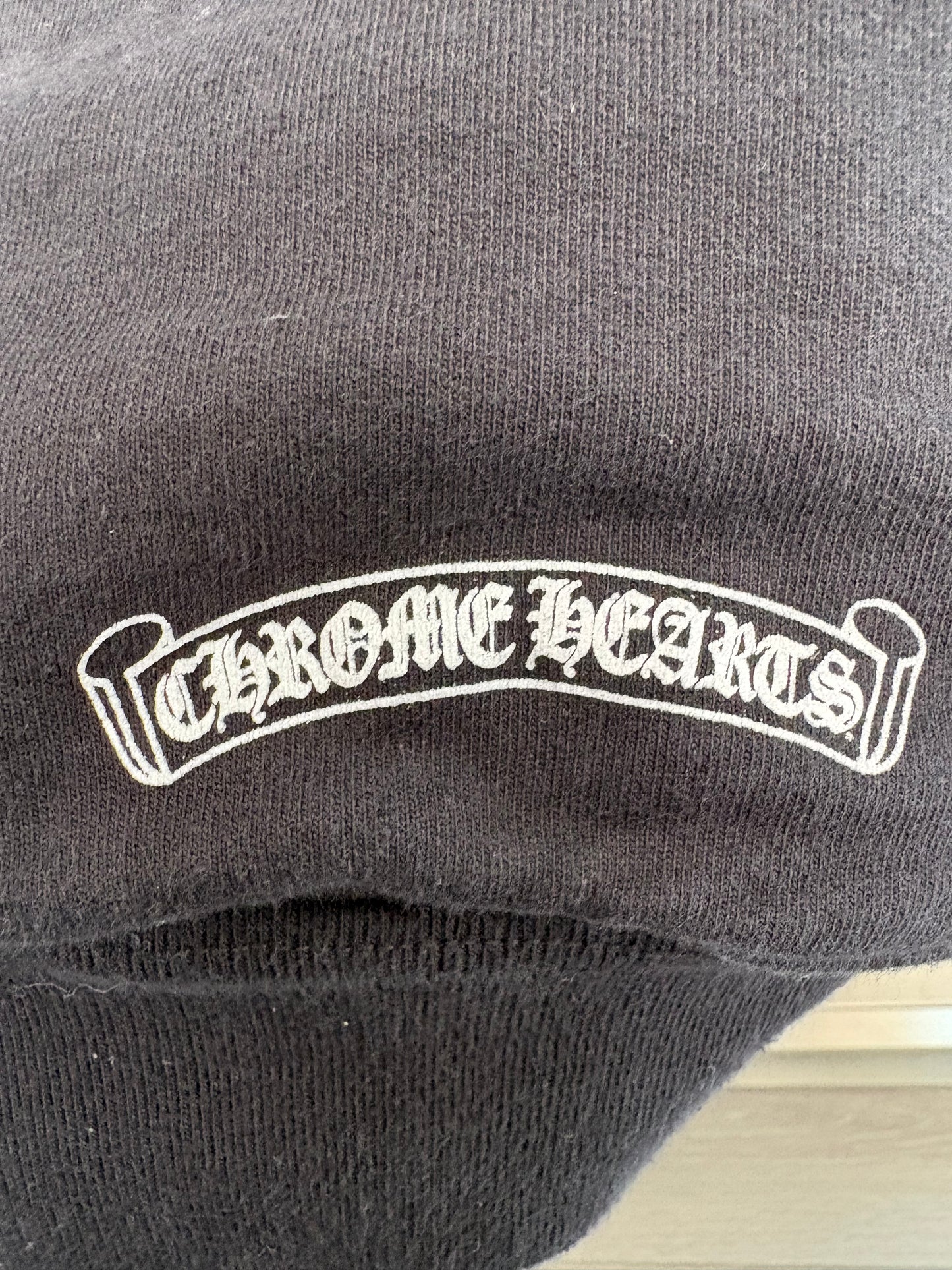 Chrome Hearts Horseshoe FUXK YOU Zip Up Thermal Hoodie