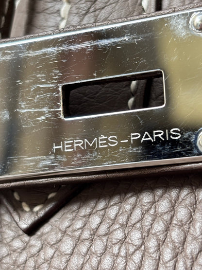 Hermes HAC 50 Etoupe Togo Leather Palladium SHW