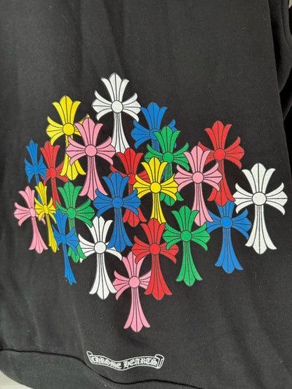 Chrome Hearts color cross patches zip up
