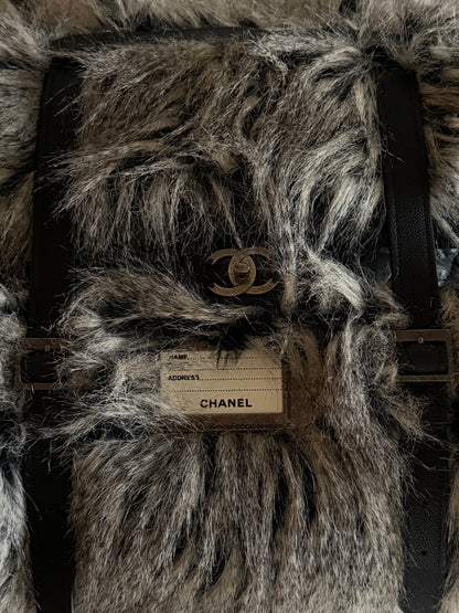 Chanel RARE 2010 AW Icebergs RTW Fantasy Furs Backpack