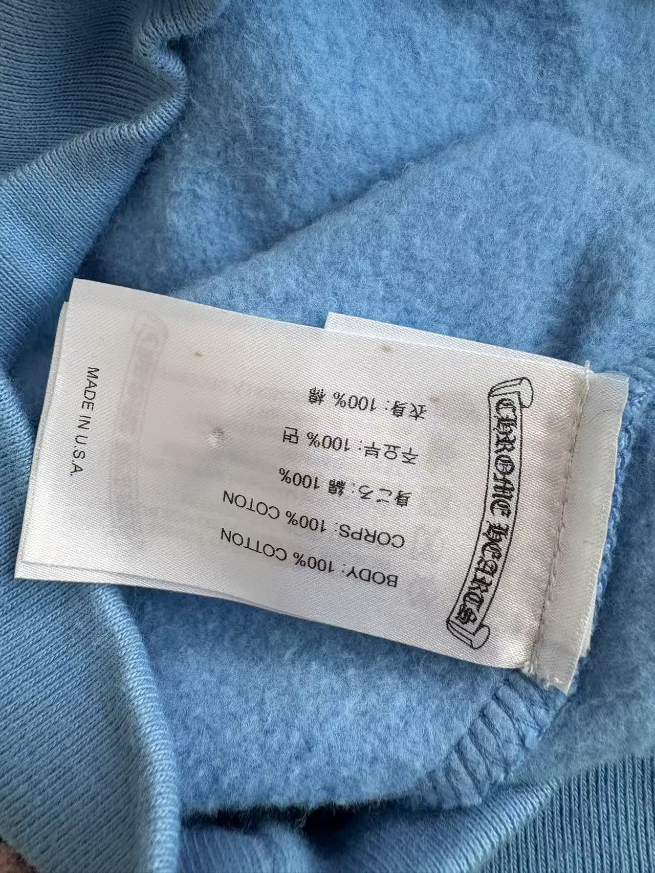 Chrome Hearts Drake collaboration “ Girls Love Chrome” babyblue hoodie