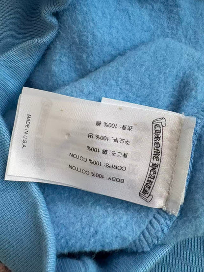 Chrome Hearts Drake collaboration “ Girls Love Chrome” babyblue hoodie
