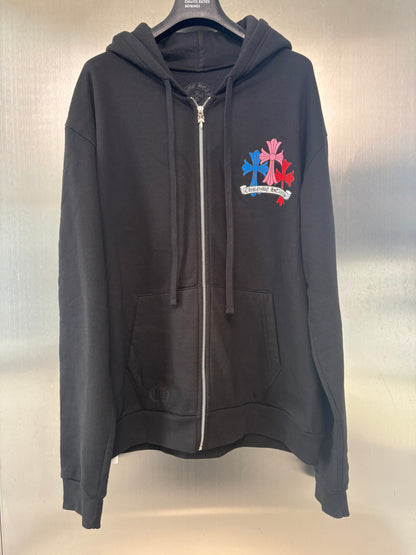 Chrome Hearts multicolor Cross Hoodie zip up