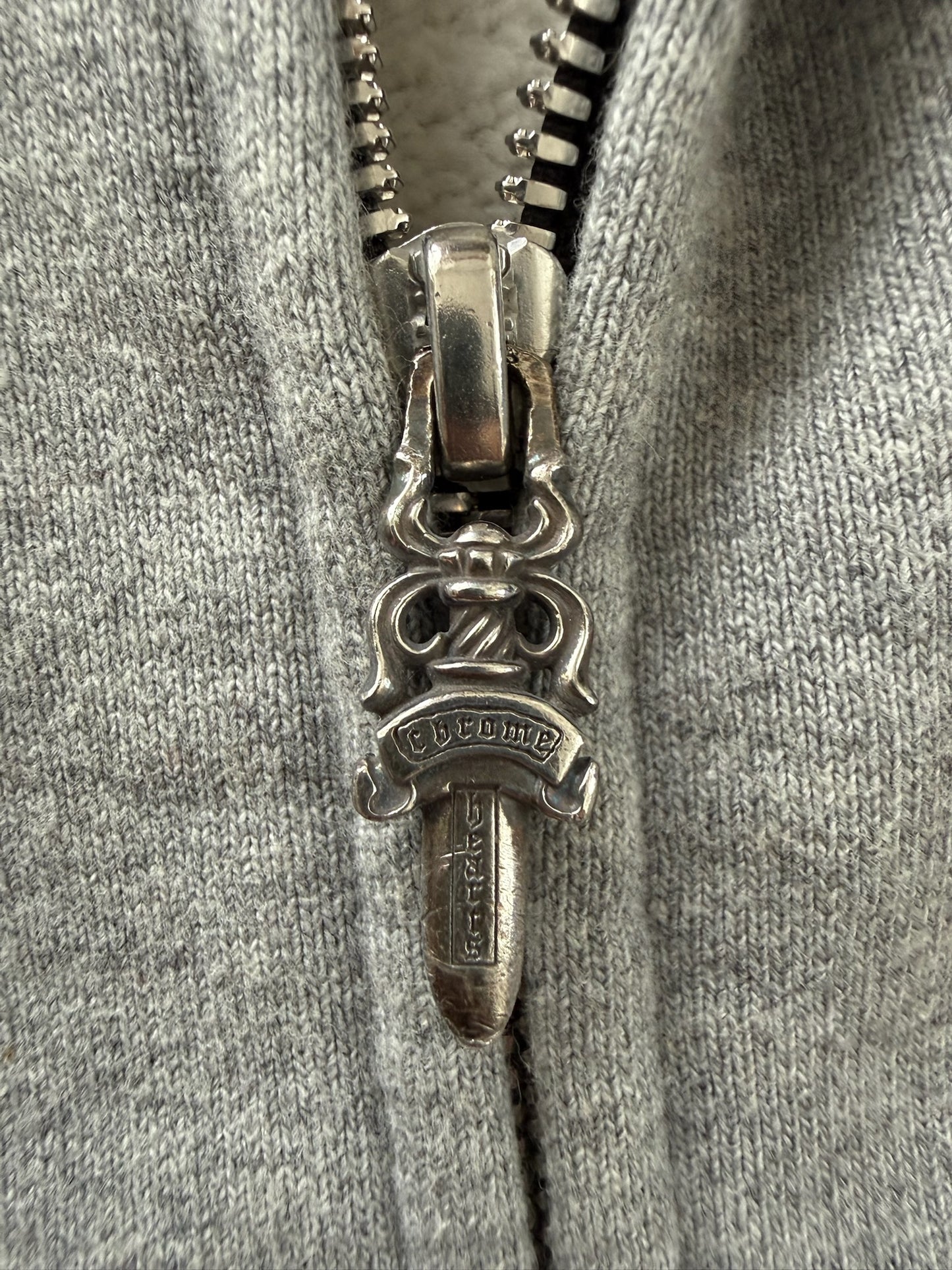 Chrome Hearts cross patches paperjam zip hoodie