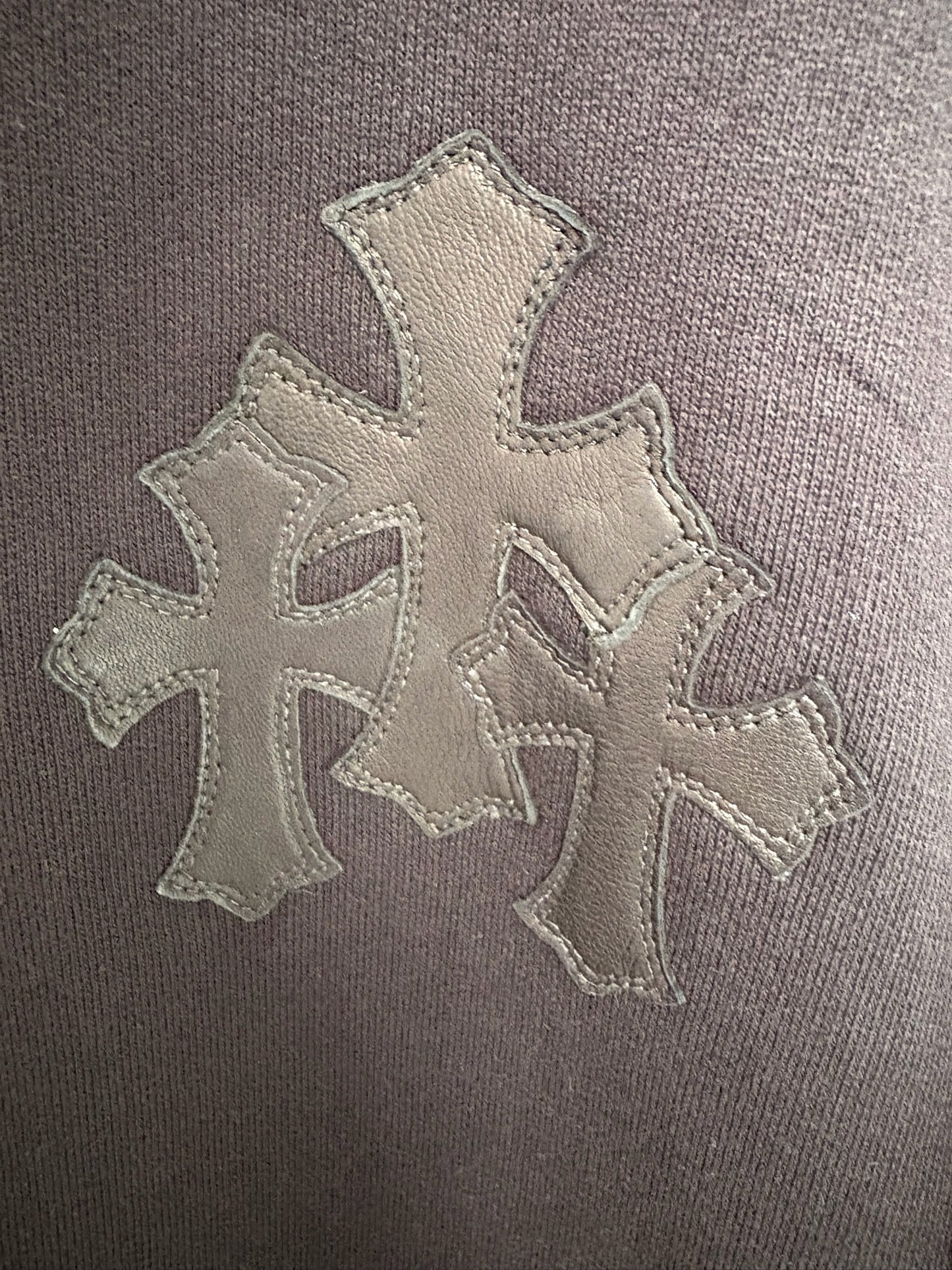 Chrome Hearts paperjam patches half zip hoodie