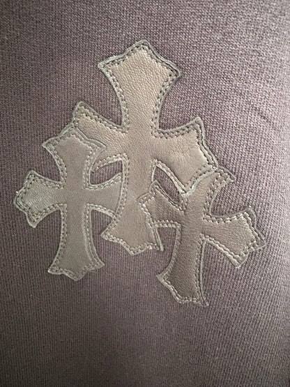 Chrome Hearts paperjam patches half zip hoodie