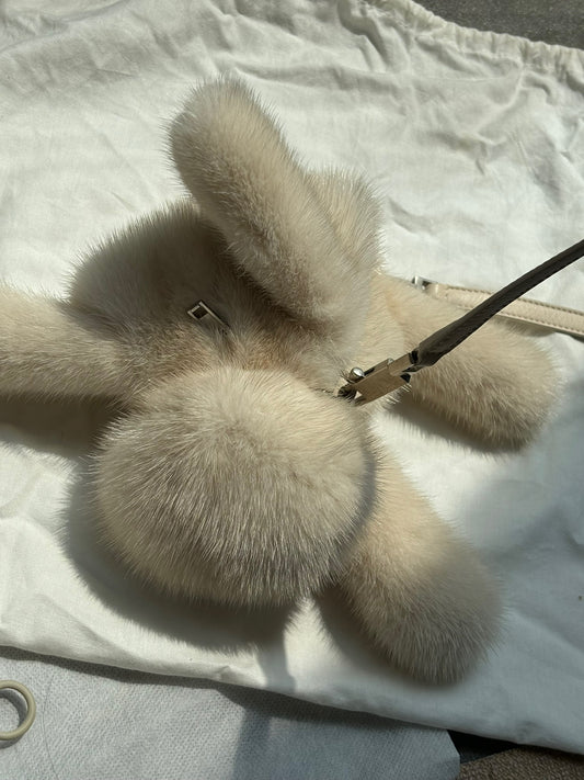 Rick Owens Mink Fur Cyclop Bunny Bag