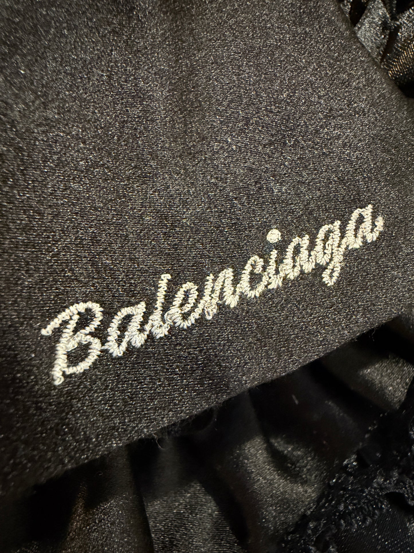 Balenciaga Black Ruffled Heart Backpack
