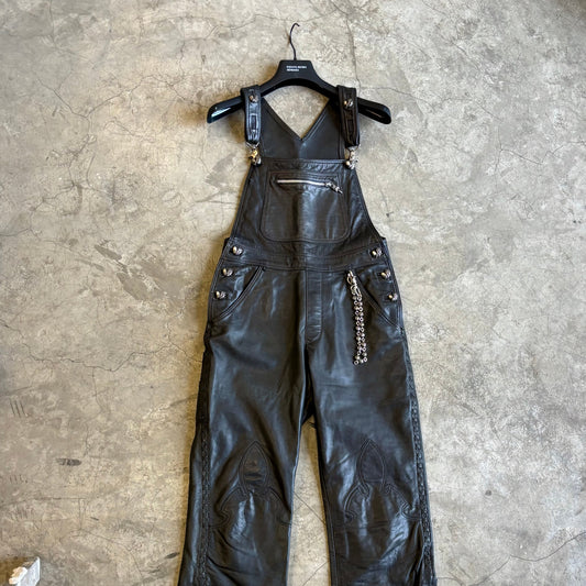 Chrome Hearts 1 of 1 VIP Order Leather Overalls