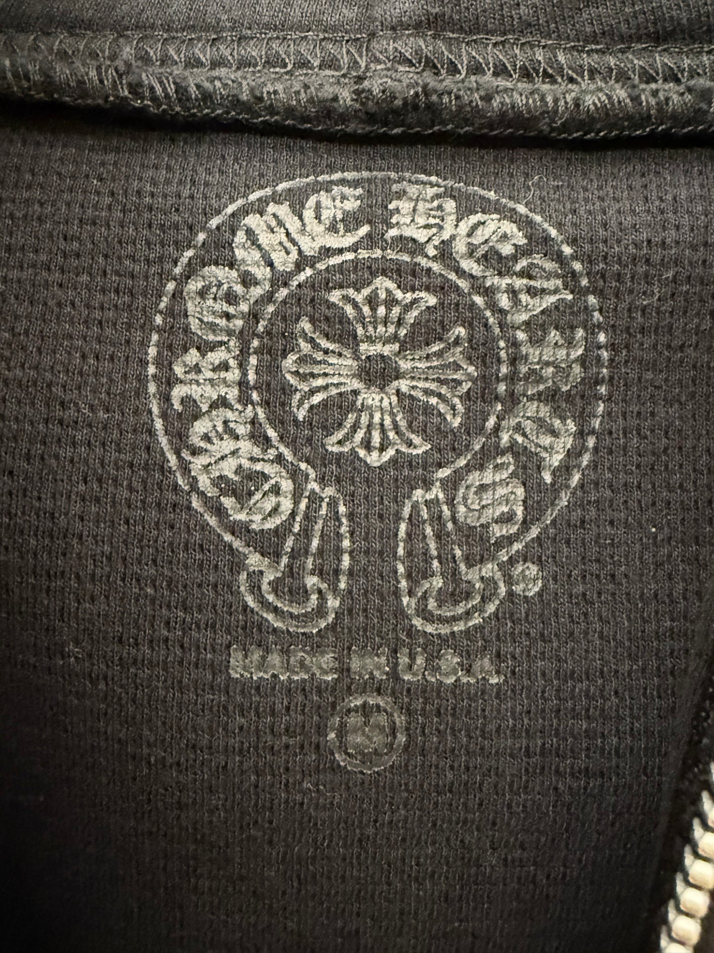Chrome Hearts Aspen exclusive Floral Cross Thermal Zip Up Hoodie