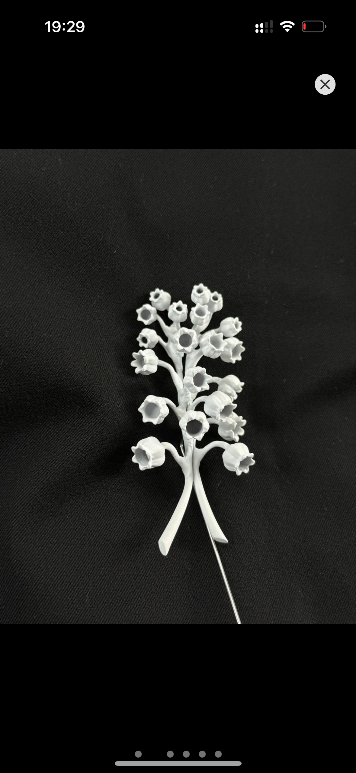 Dior X Daniel Arshman lily of the valley brooch