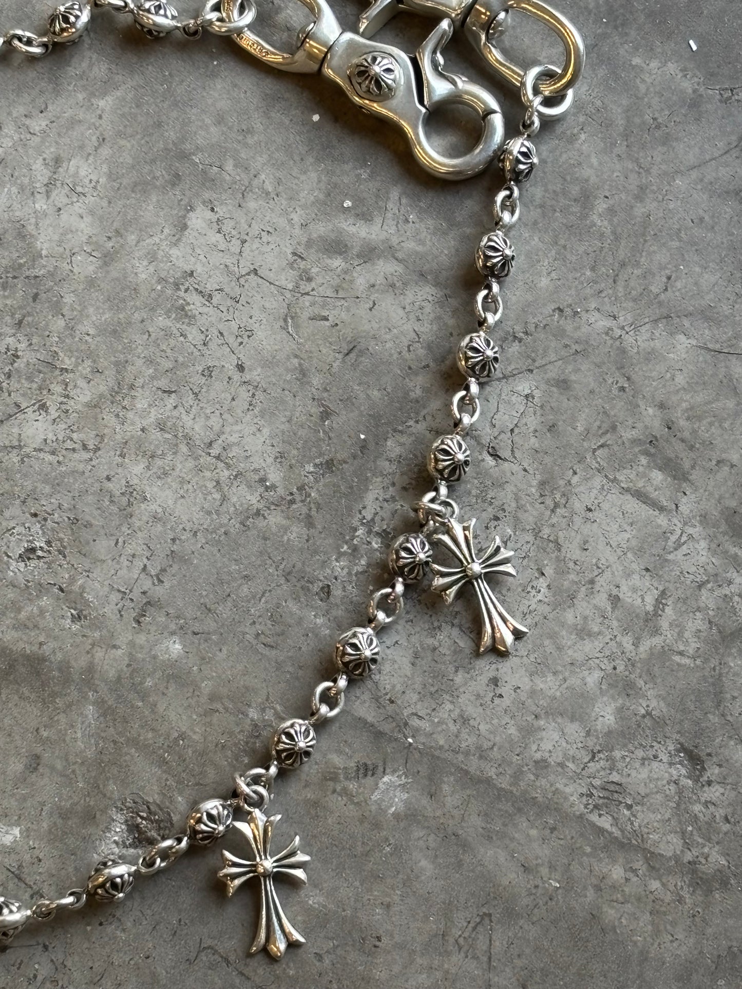 Chrome Hearts Tiny Cross pendant wallet chain