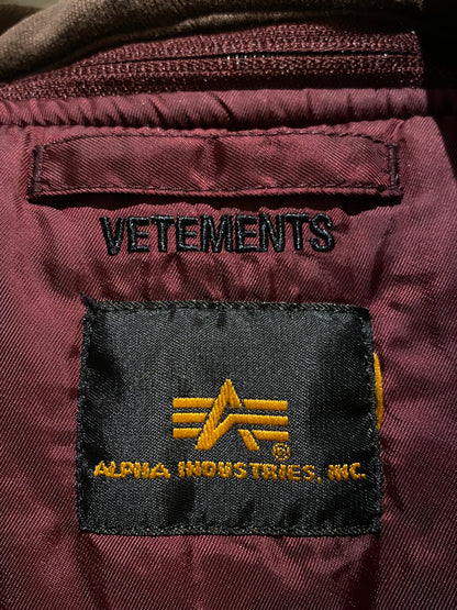 Vetements SS17 Reversible bomber jacket Alpha industries