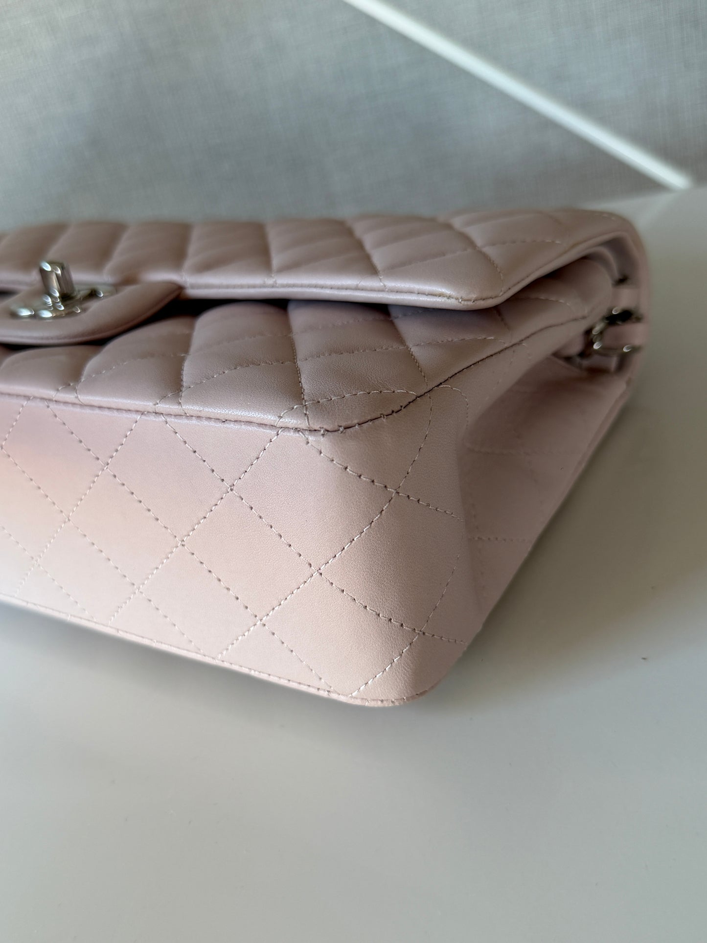 Chanel 2014S Light Pink Lambskin Medium Classic Flap