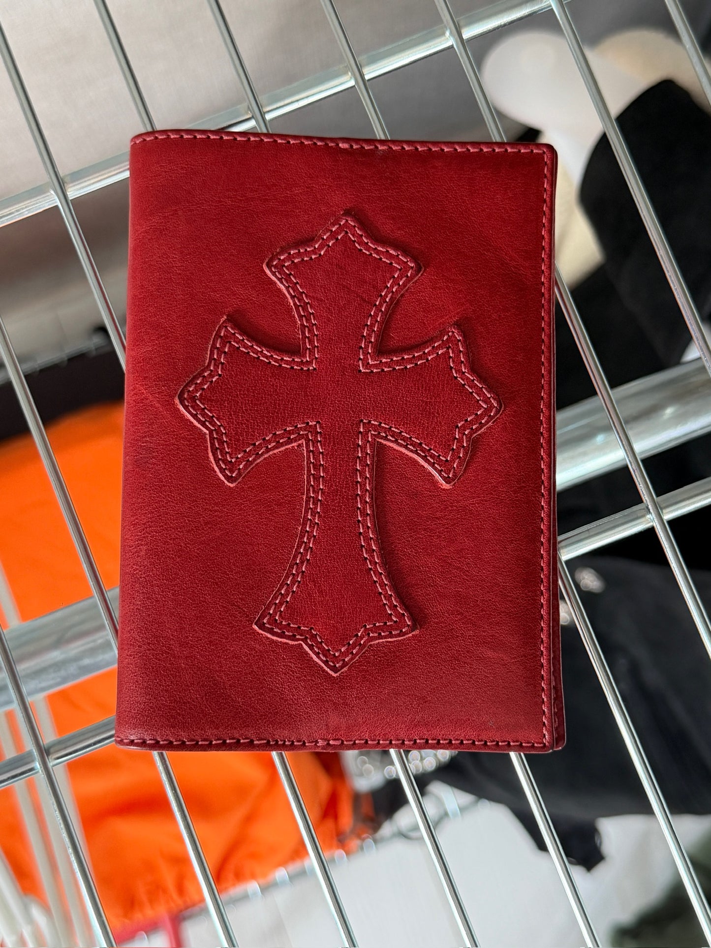Chrome Hearts Cross patch passport holder