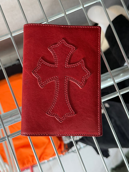 Chrome Hearts Cross patch passport holder