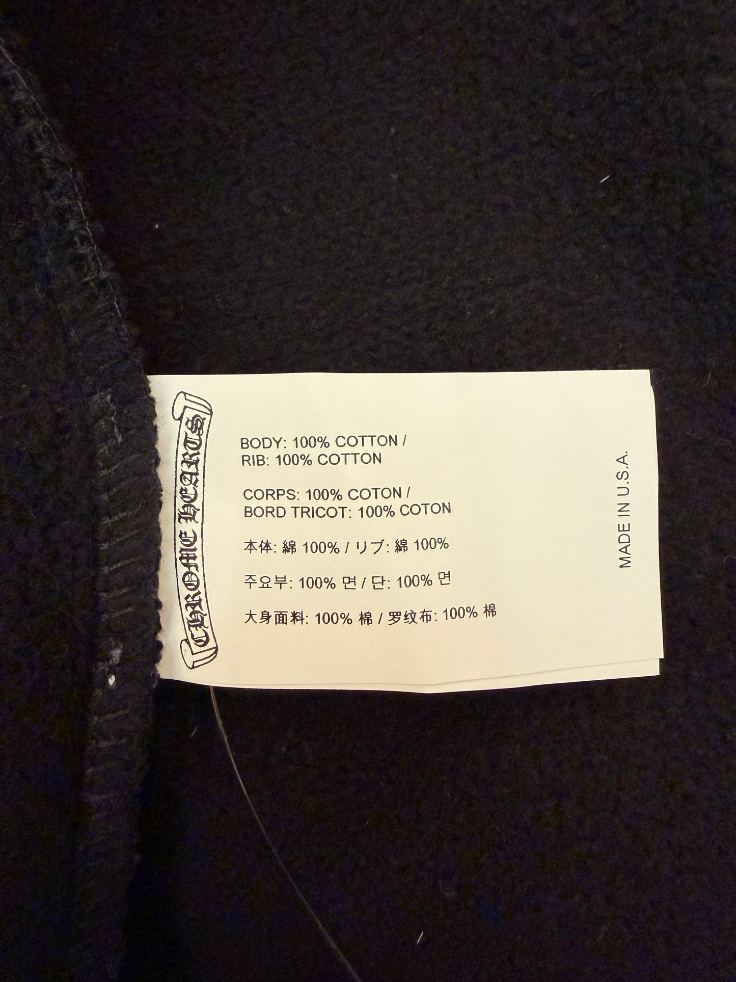 Chrome Hearts Hollywood triple cross embroidery zip hoodie