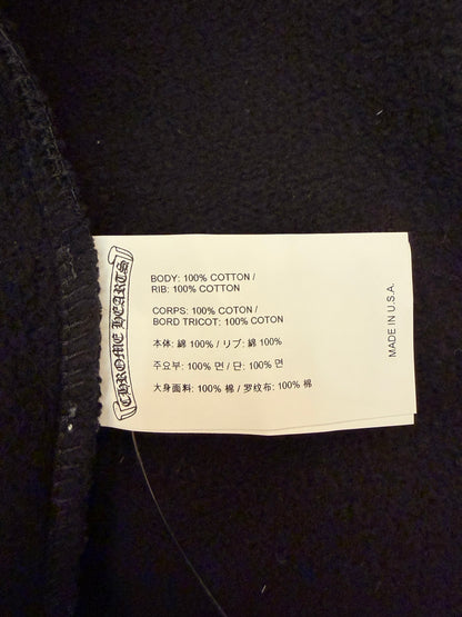 Chrome Hearts Hollywood triple cross embroidery zip hoodie