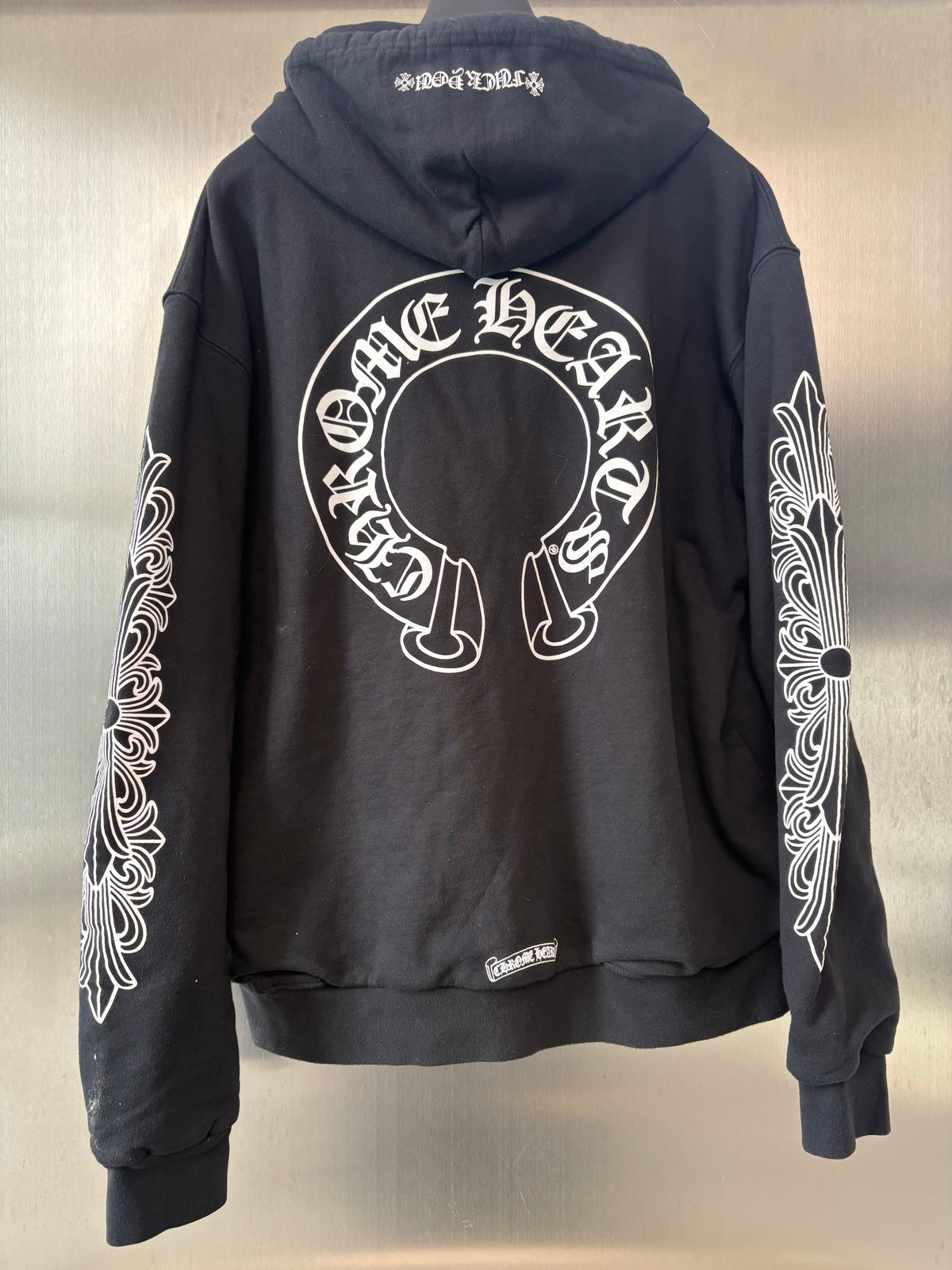 Chrome Hearts thermal Horseshoe zip up hoodie