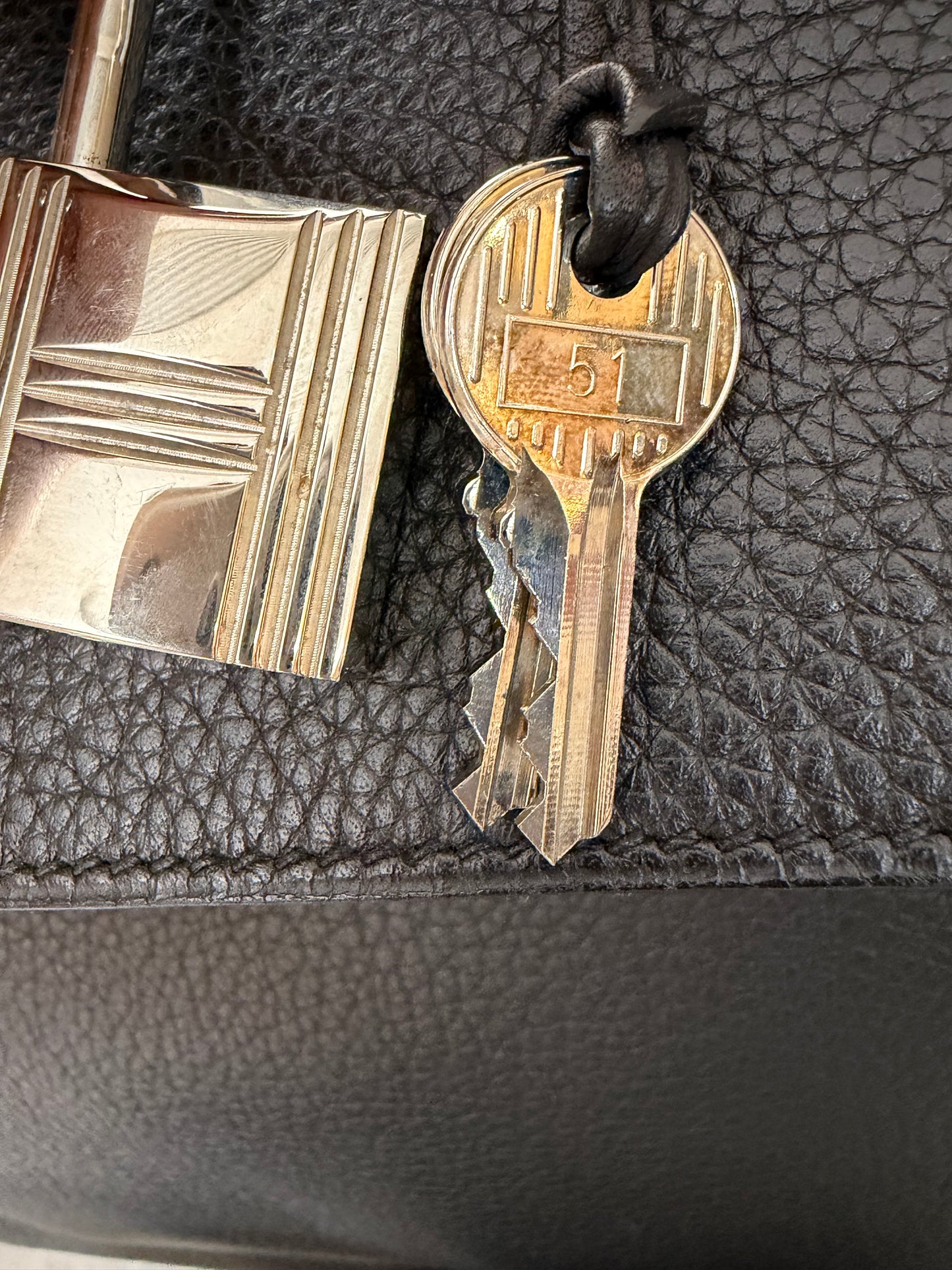 Hermes Kelly 50 Black Taurillon Clemence Leather Palladium Hardware Handbag