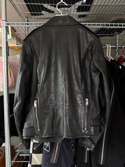Saint Laurent Paris SS14 multi zip moto leather jacket