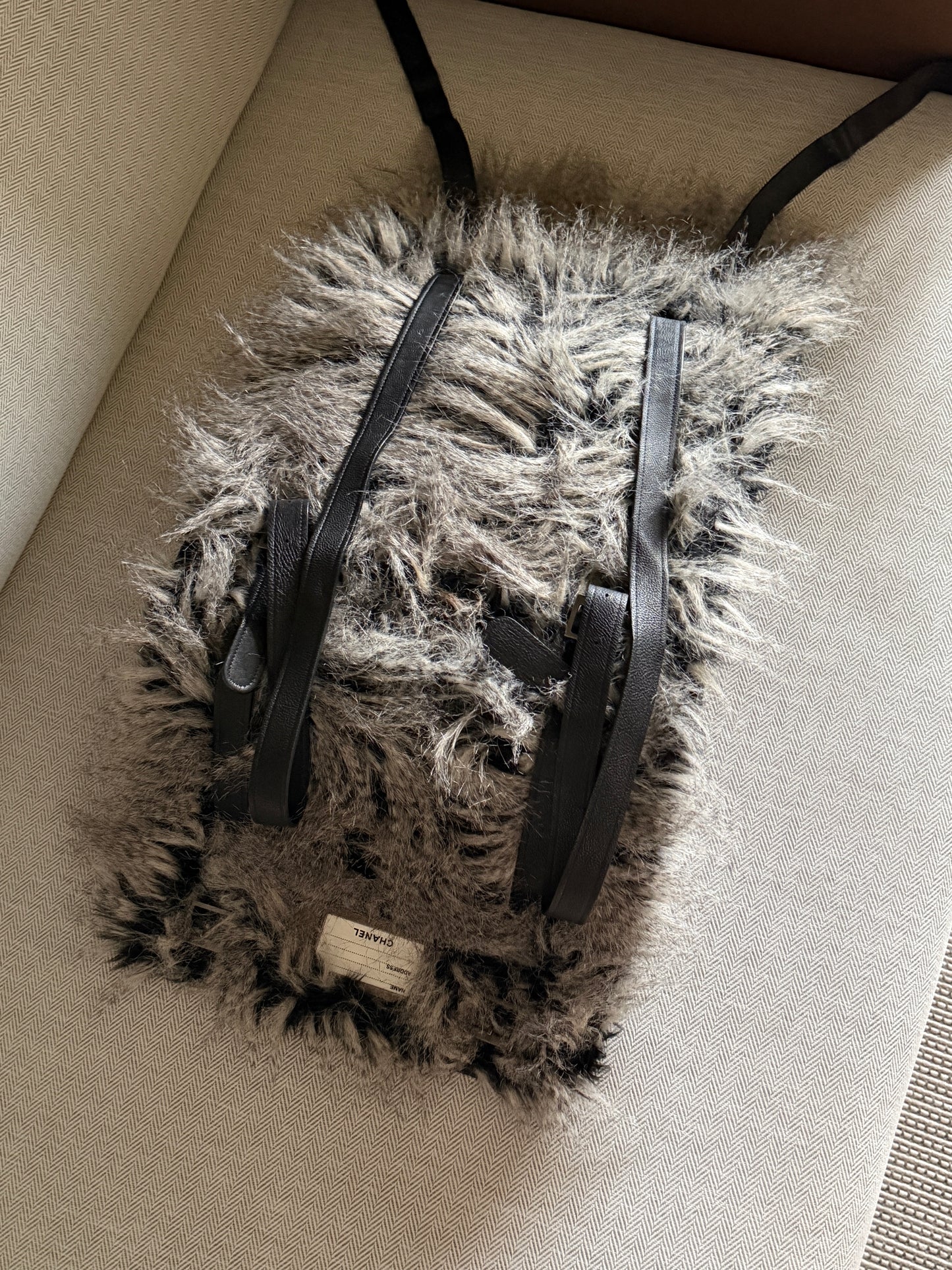 Chanel RARE 2010 AW Icebergs RTW Fantasy Furs Backpack