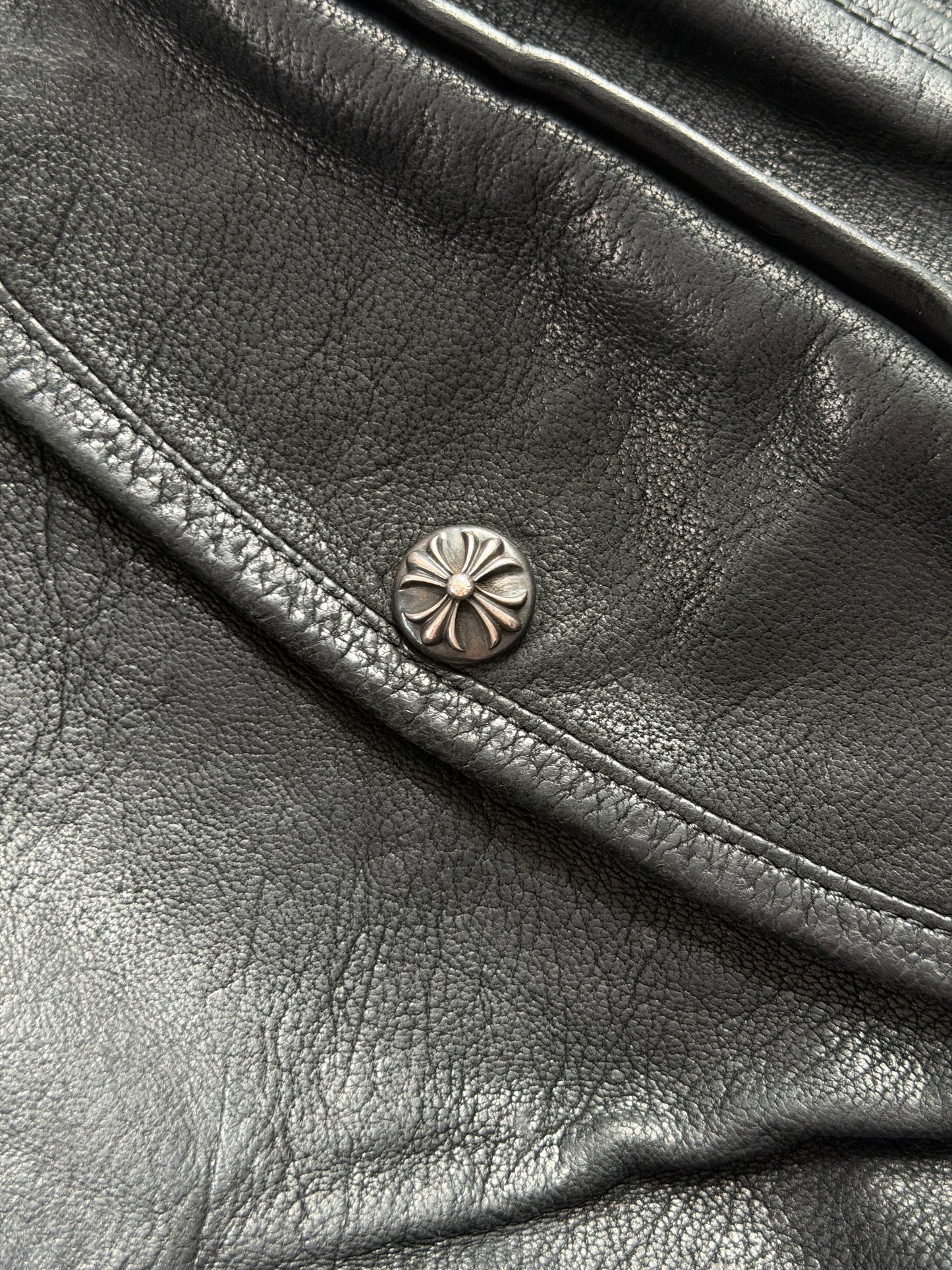 Chrome Hearts cross patches messenger bag