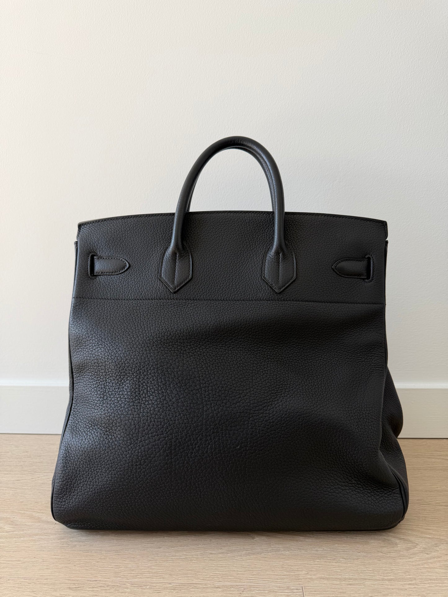 Hermes HAC 40 Noir Togo Leather Palladium SHW