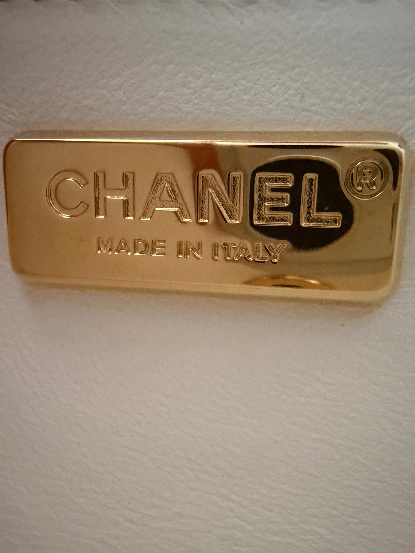 Chanel 24C Iridescent White Neon Pink Disco L.A Sequin Mini Flap Handbag