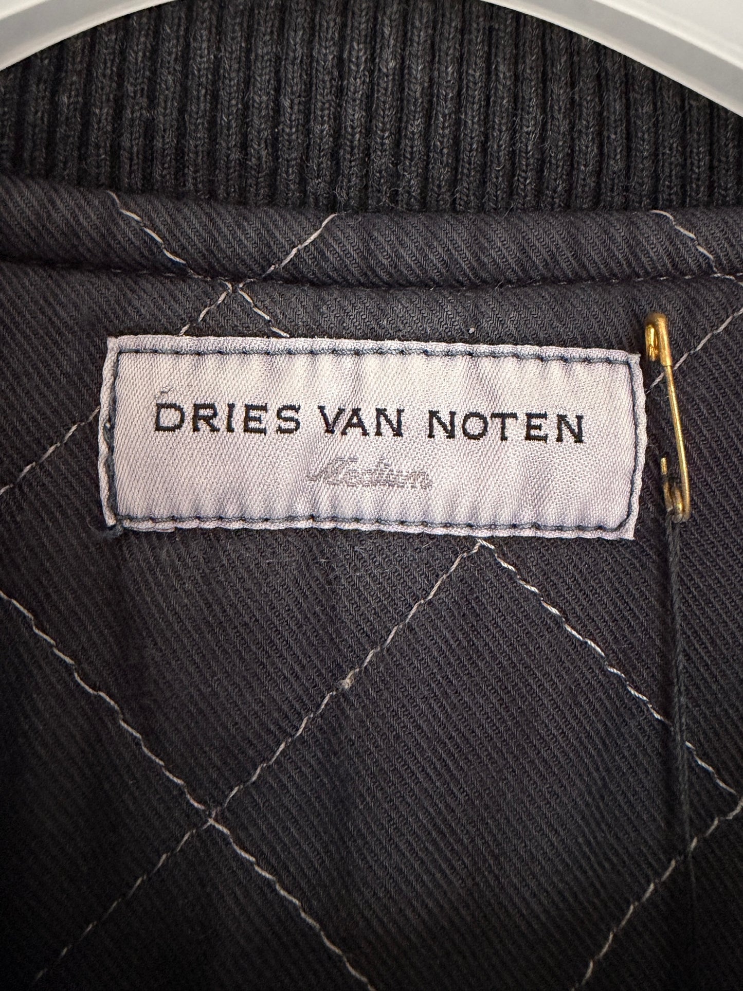 Dries Van Noten aw14 og moleskin back zip jacket