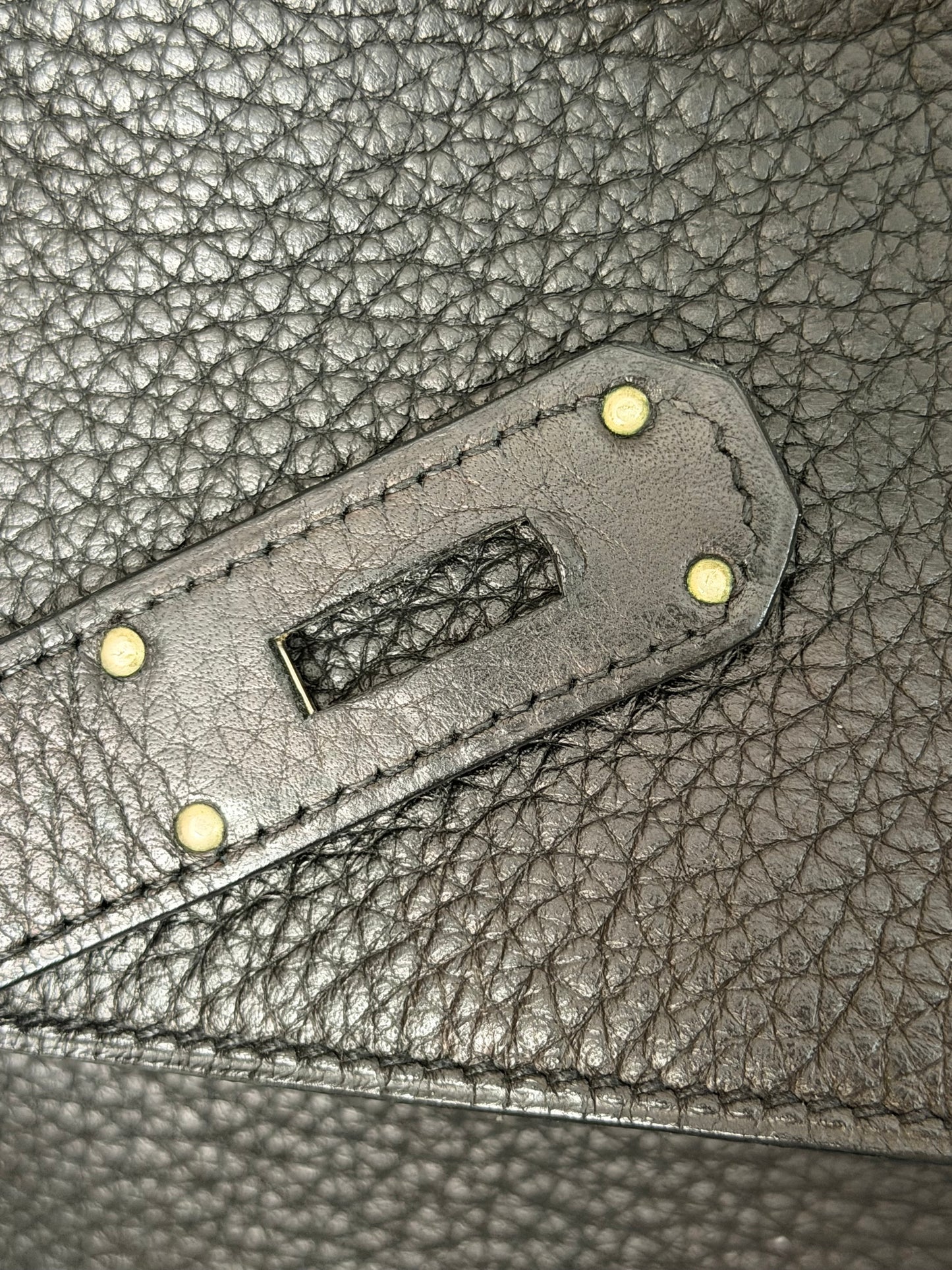 Hermes Kelly 50 Black Taurillon Clemence Leather Palladium Hardware Handbag