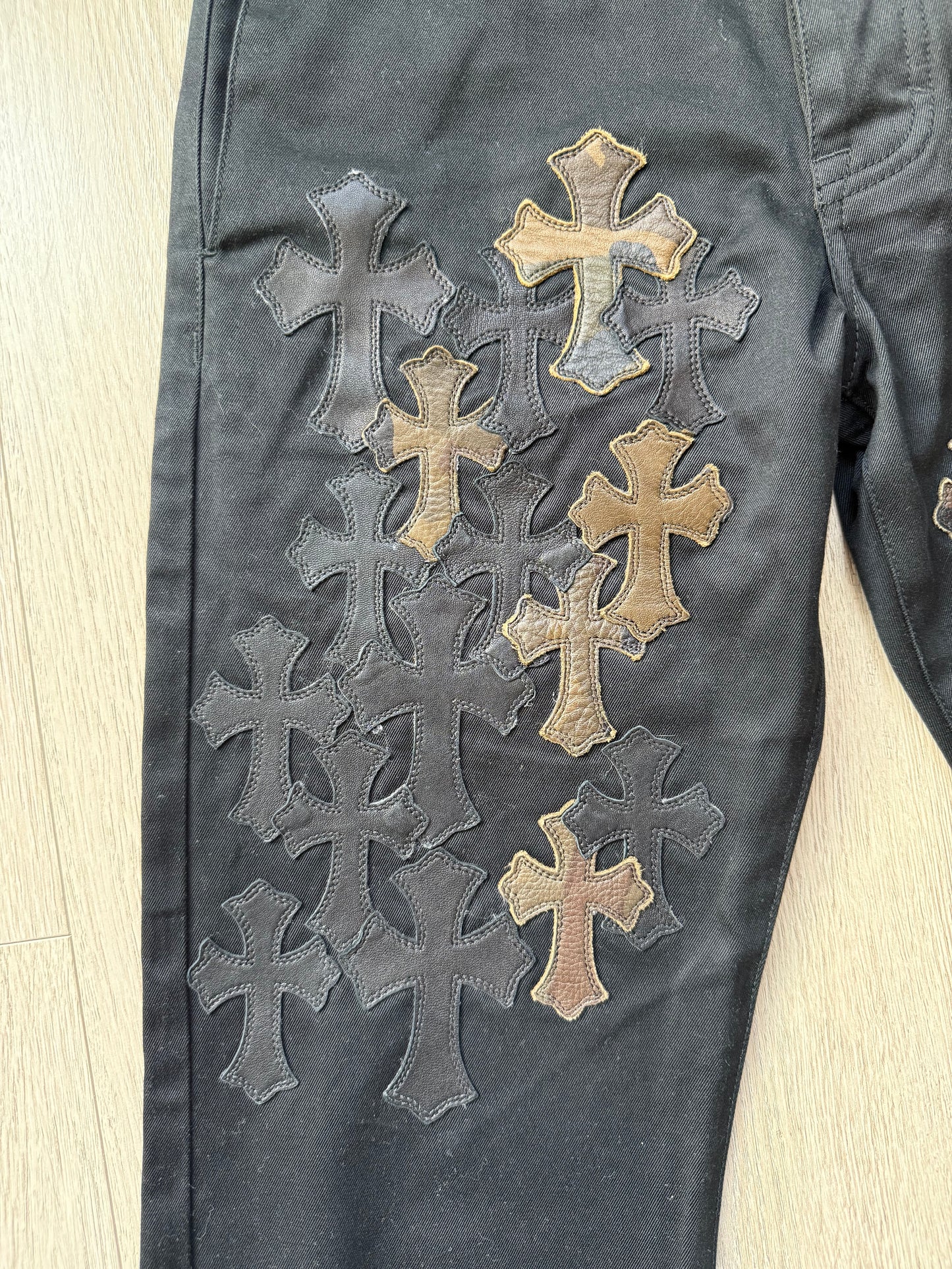 Chrome Hearts Chino Flooded Camo Patchwork sz 30