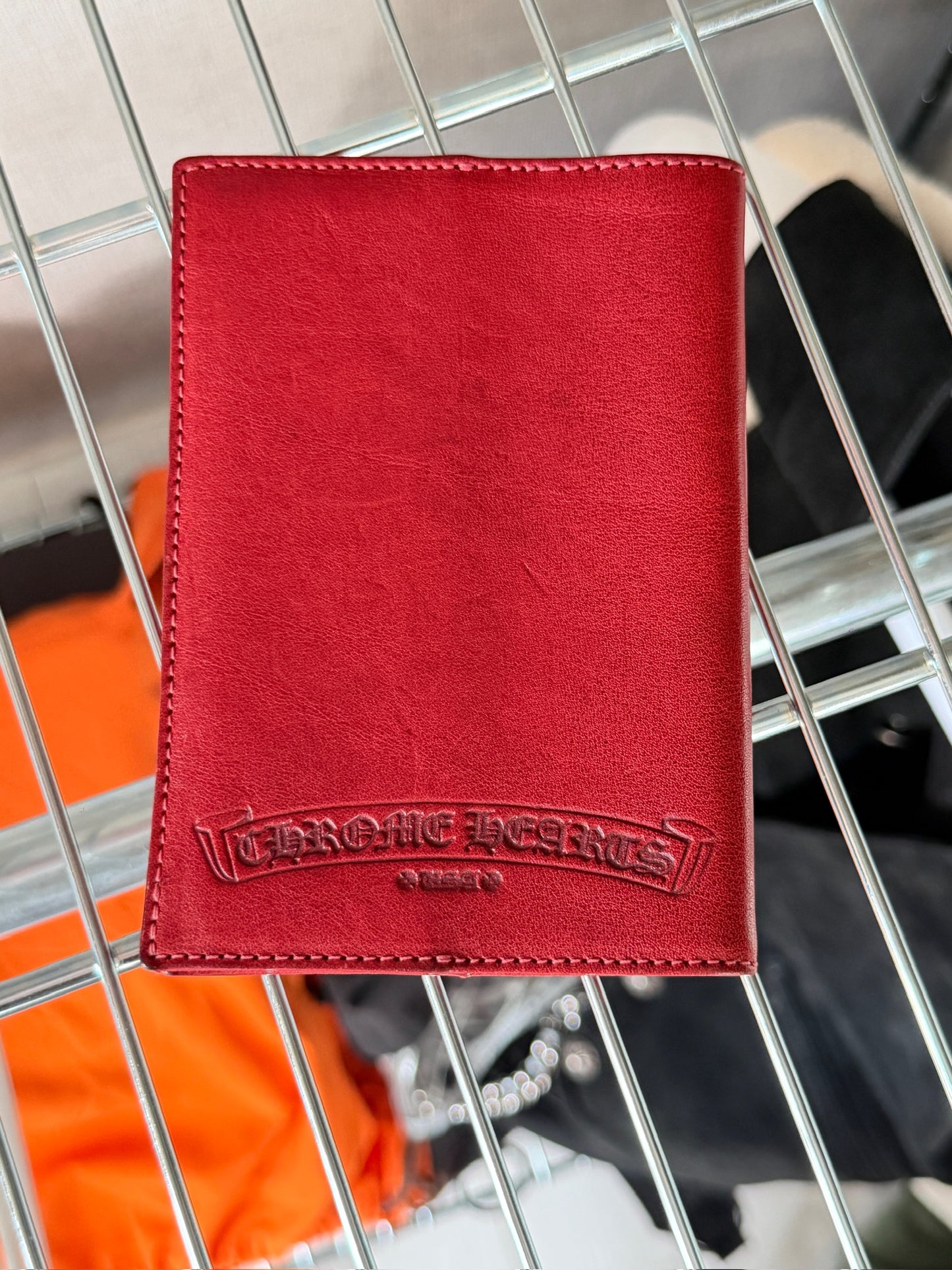 Chrome Hearts Cross patch passport holder
