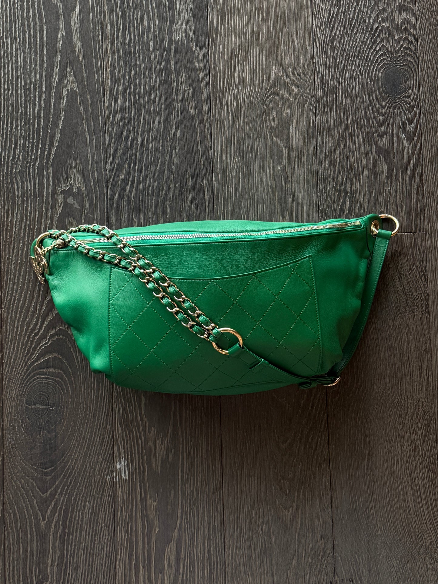 Chanel X Pharrell Williams Green XXL Cross Body Bag