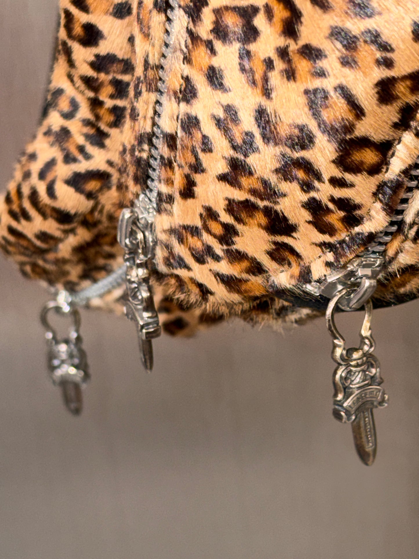 Chrome Hearts Large Cheetah Pony Hair Snat Pack Bag