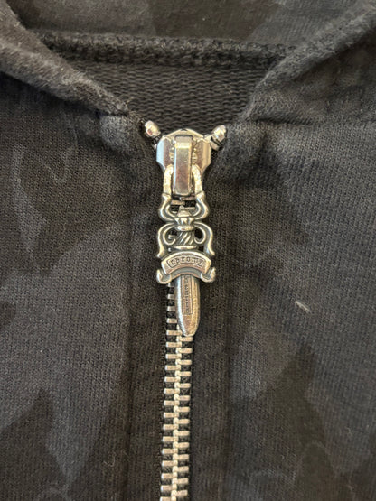 Chrome Hearts All Over Print Zip Up Hoodie