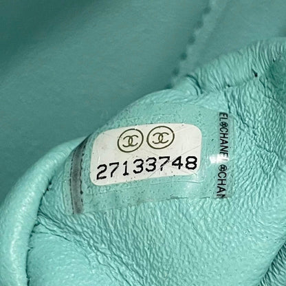 Chanel 2019C Tiffany Blue Silver Hardware Lambskin Medium Classic Flap