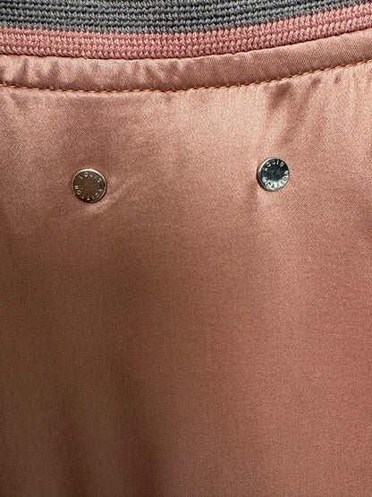 Louis Vuitton SS16 Embroidered Souvenir Pink Satin Jacket