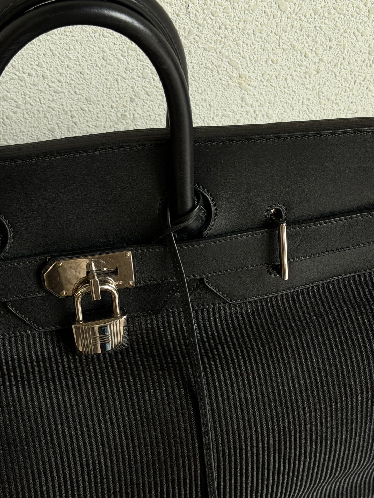 Hermes HAC 50 Crinoline Barenia Black Palladium
