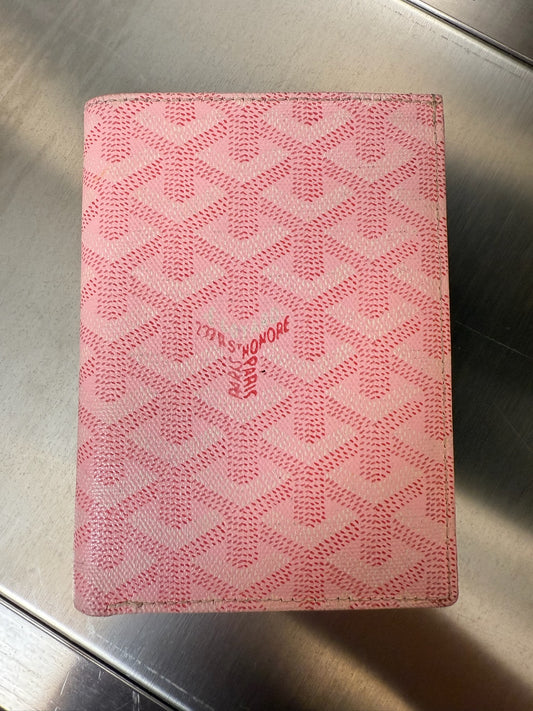 Goyard japan exclusive sakura pink passport holder wallet