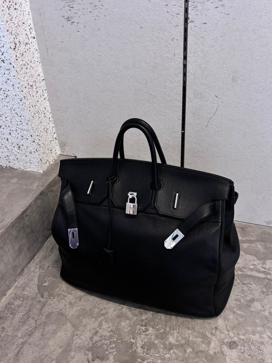 Hermes HAC 50 Black Travel Bag