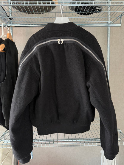 Dries Van Noten AW14 Backzip Wool Bomber Jacket