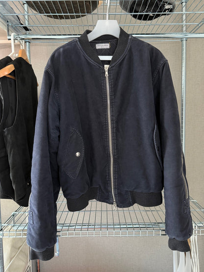 Dries Van Noten aw14 og moleskin back zip jacket