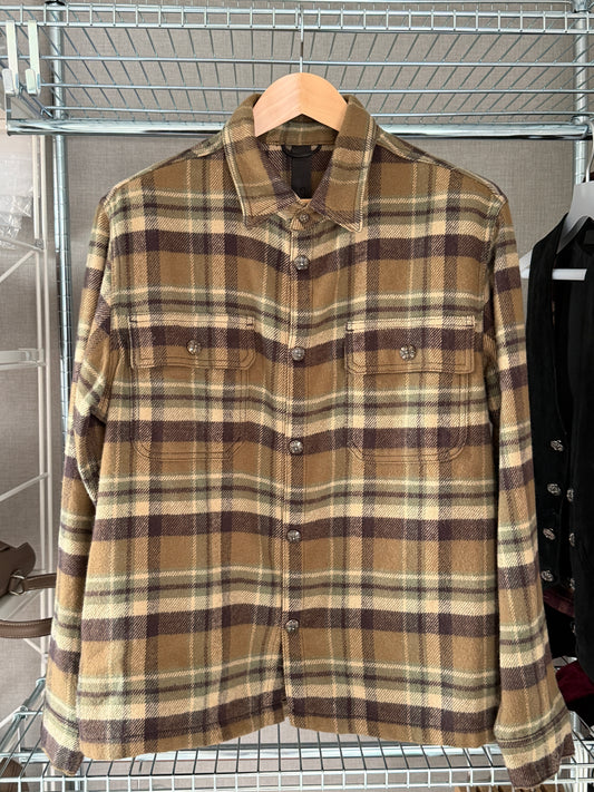 Chrome Hearts Workdog Flannel Button Ups Shirt