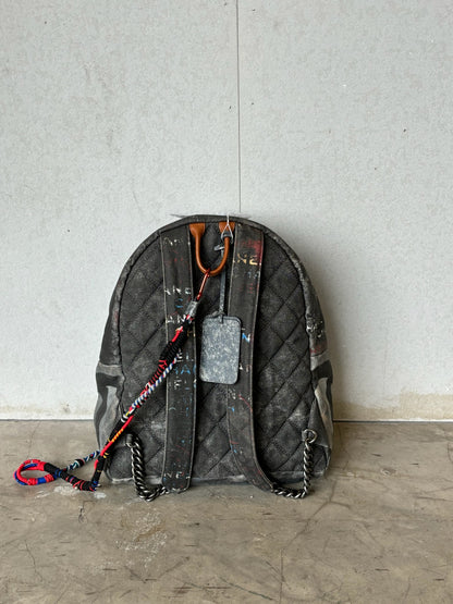Chanel 2014 Canvas Graffiti Art School Backpack